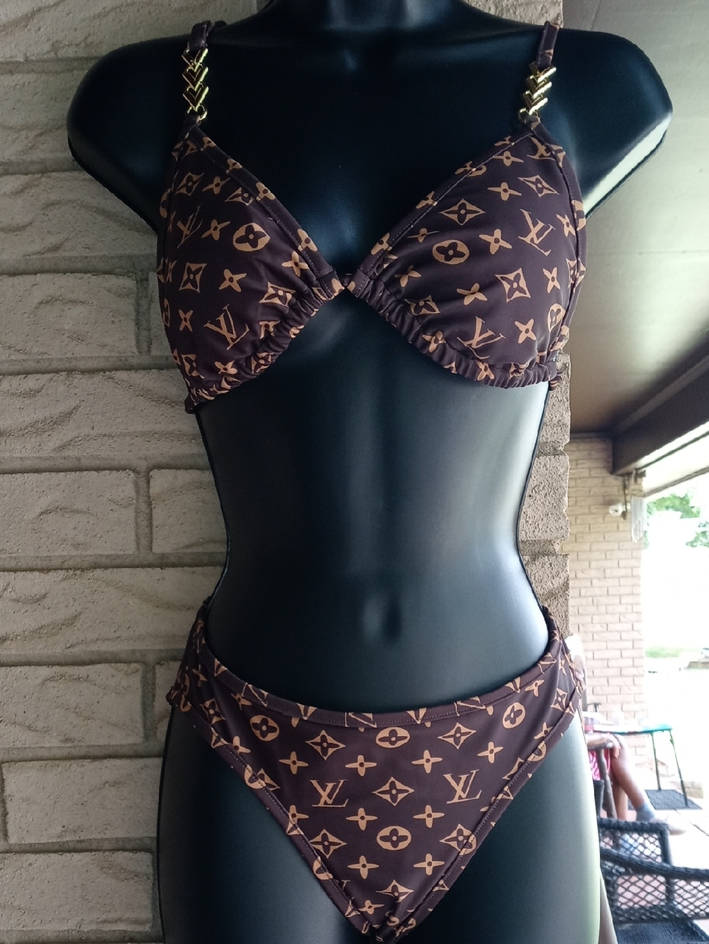 Louis Vuitton Brown Monogram Bikini Set - Women's Swim